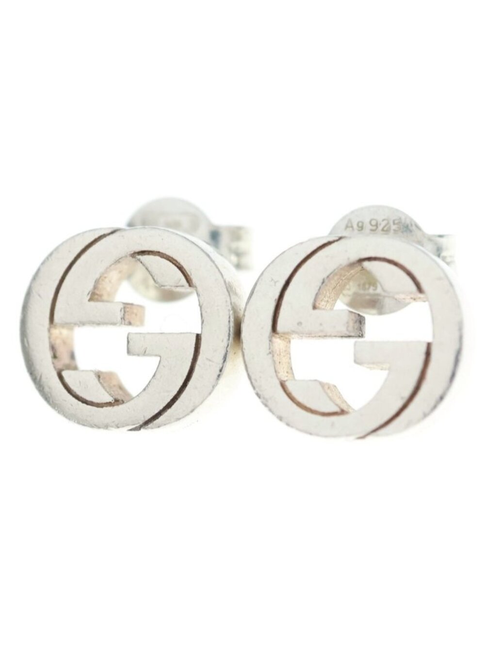 Gucci Interlocking G Earrings Silver